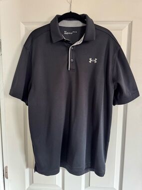 Under Armour Men's black Performance Polo